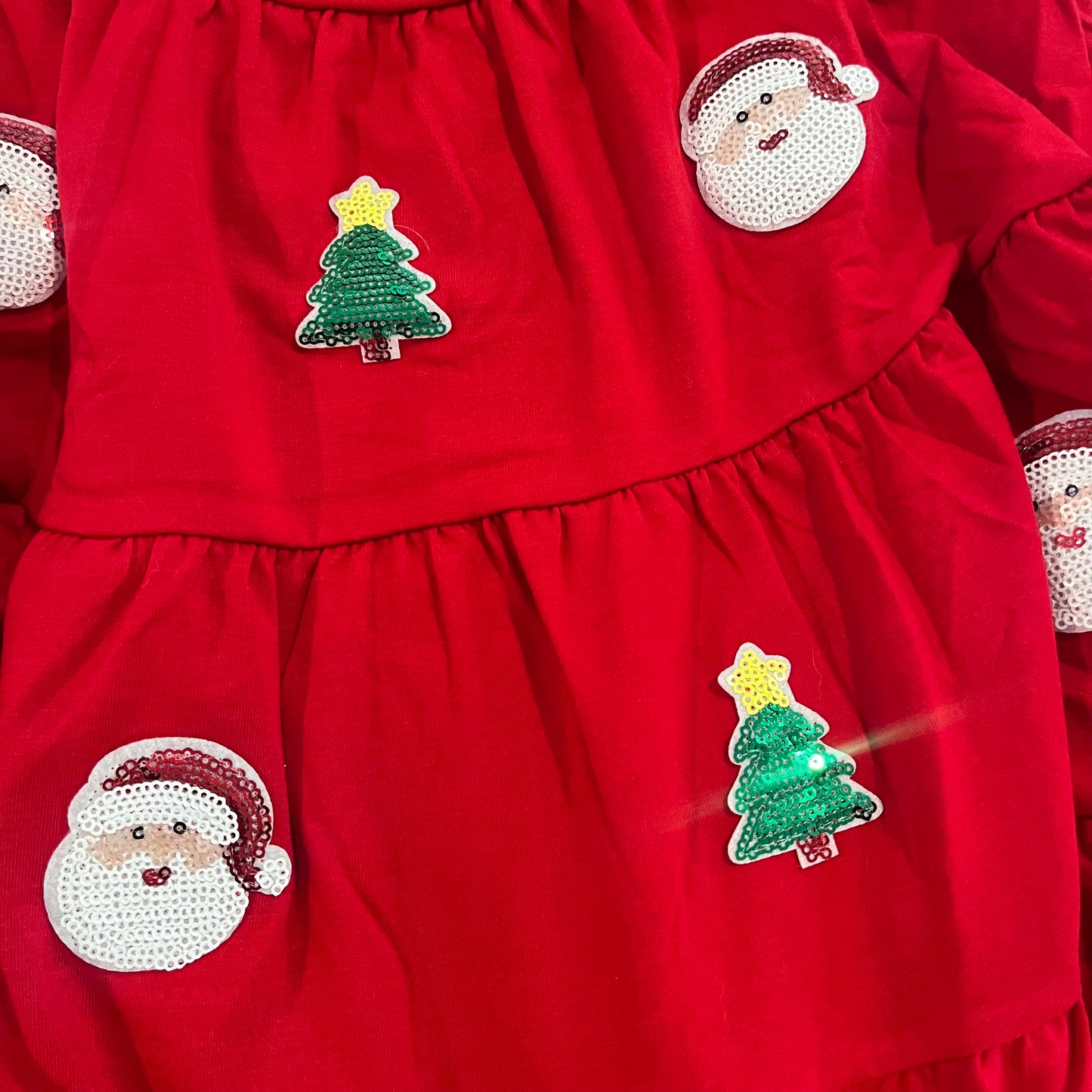 Red Sequin Christmas Dress