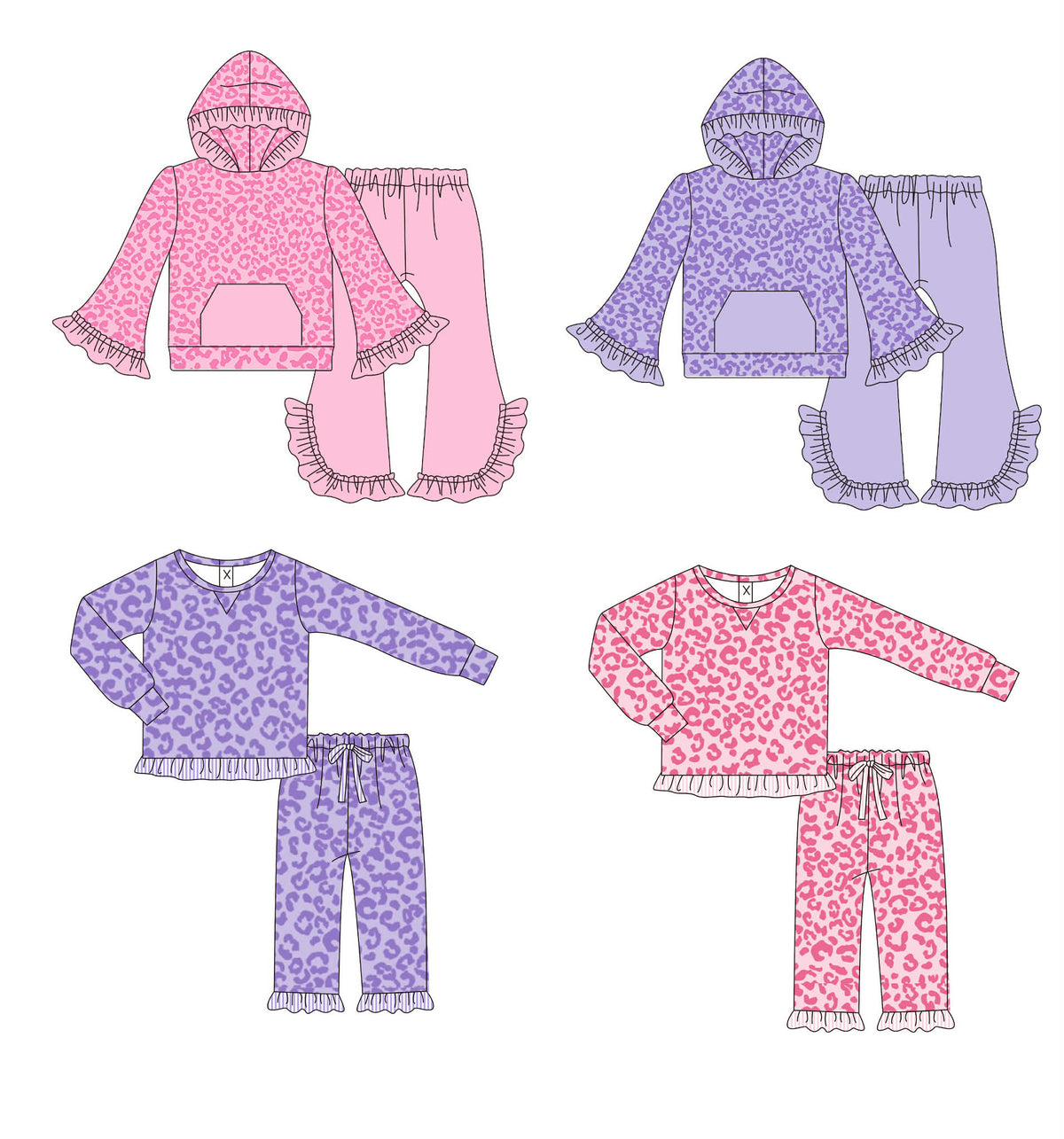 Purple / Pink Leopard Collection - ETA mid January