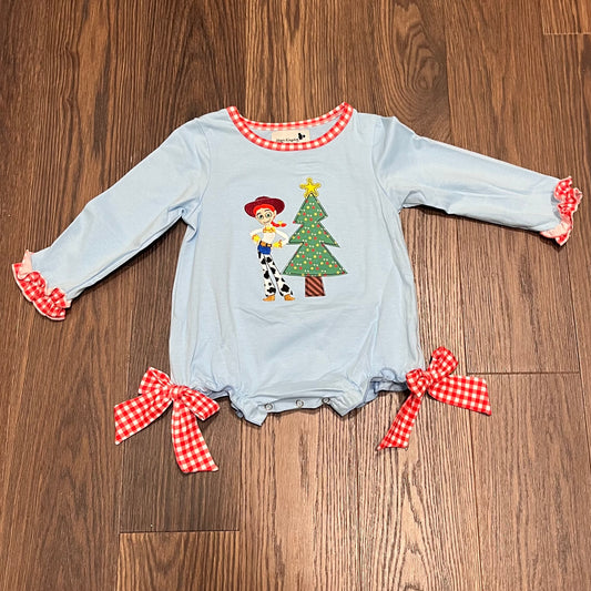 Woody Christmas Appliqué Bubble