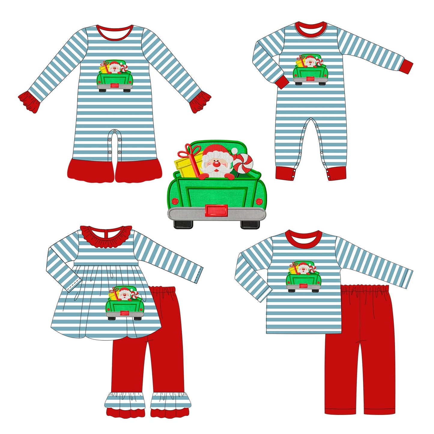 Santa Truck Appliqué Collection - ETA late October