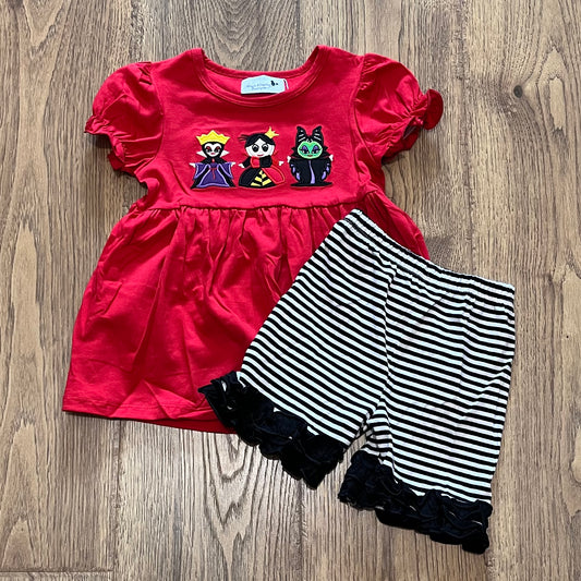 Villains Appliqué Girl Set