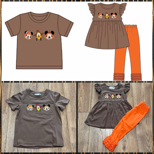 Character Thanksgiving Embroidered Collection - ETA early September