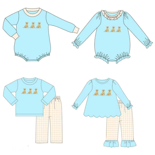 Dog Trio Embroidered Collection - ETA early September