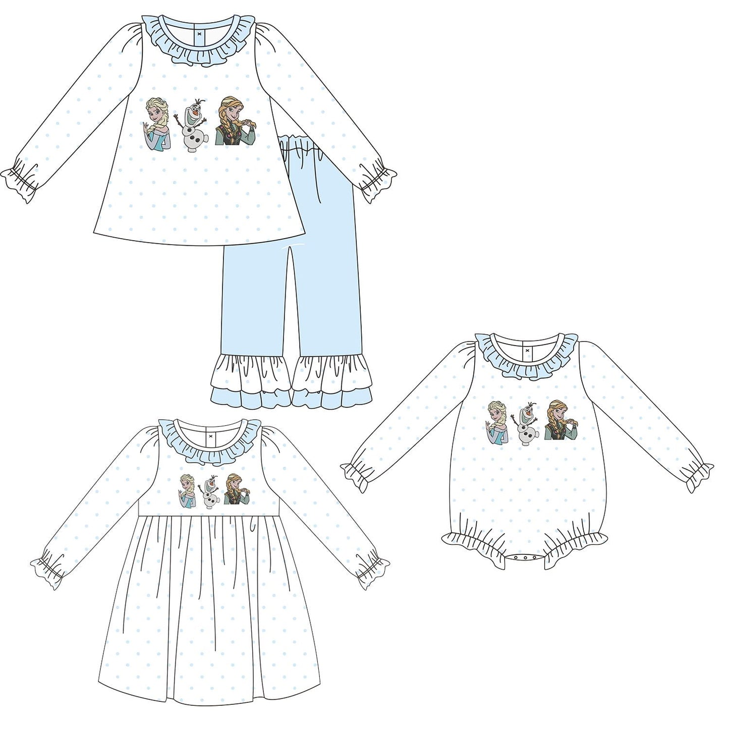 Frozen Trio Embroidered Collection - ETA mid December