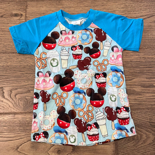 Mouse Snacks Blue Shirt