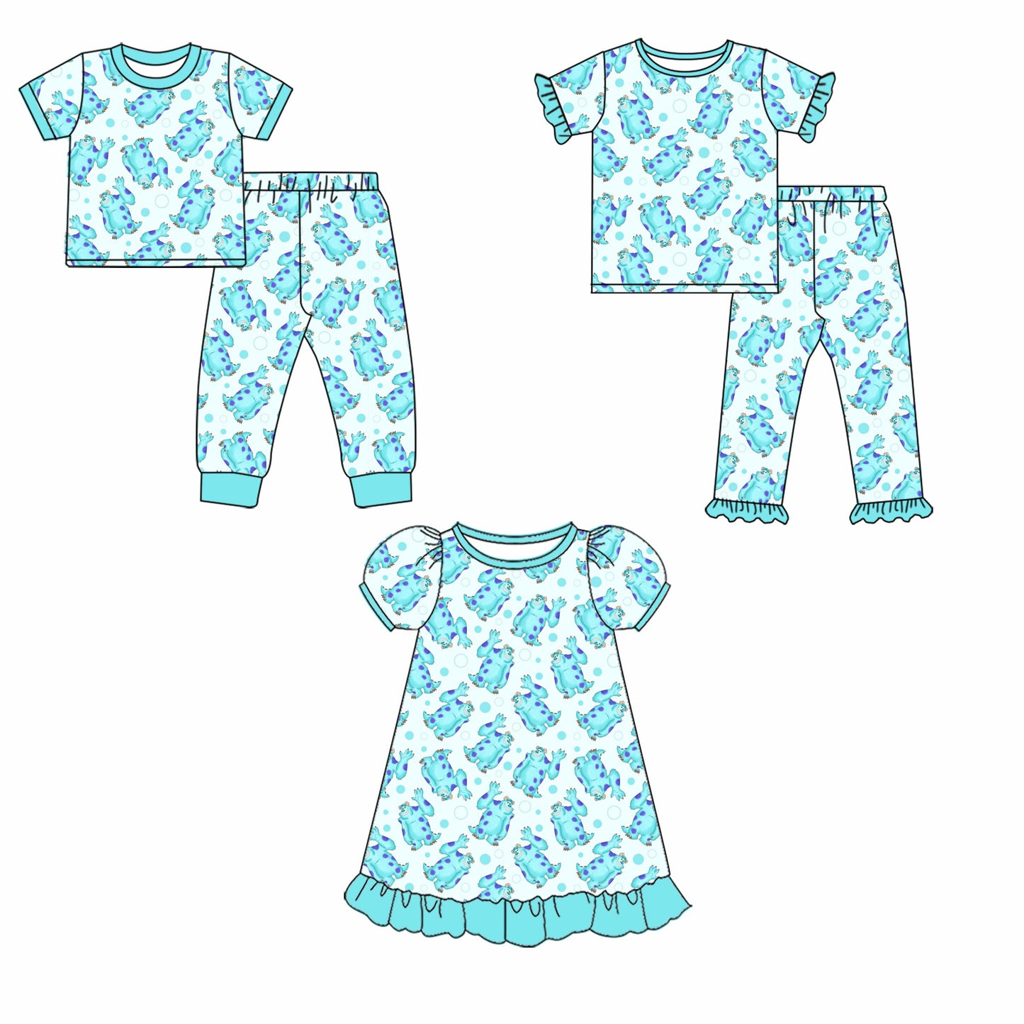 Sully Monster Pajamas - ETA early May