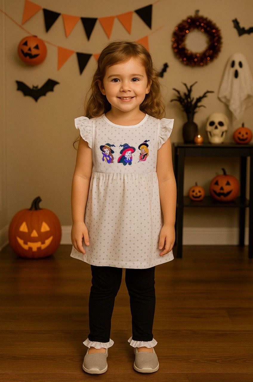 Princess Halloween Appliqué Legging Set