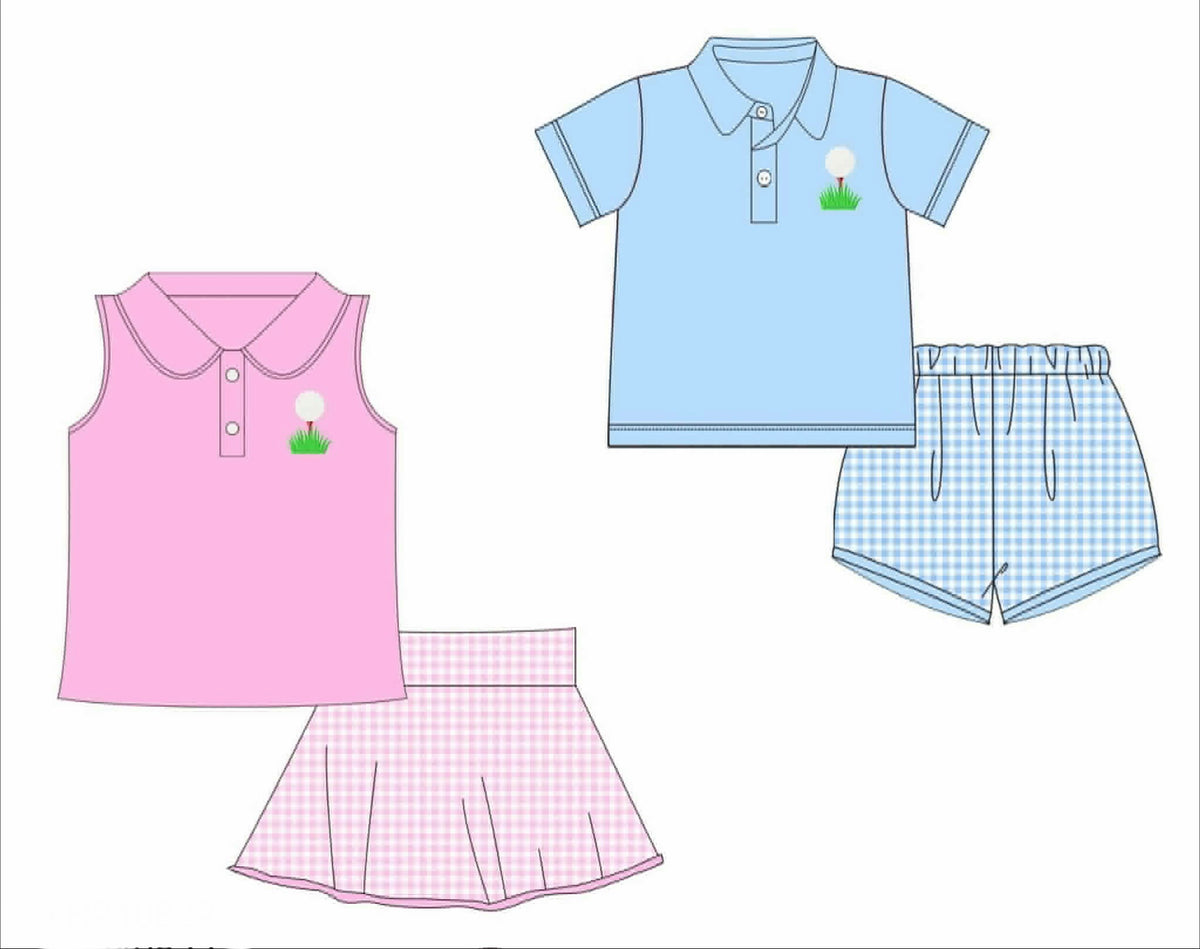 Golf Tee Embroidered Sets - ETA late February