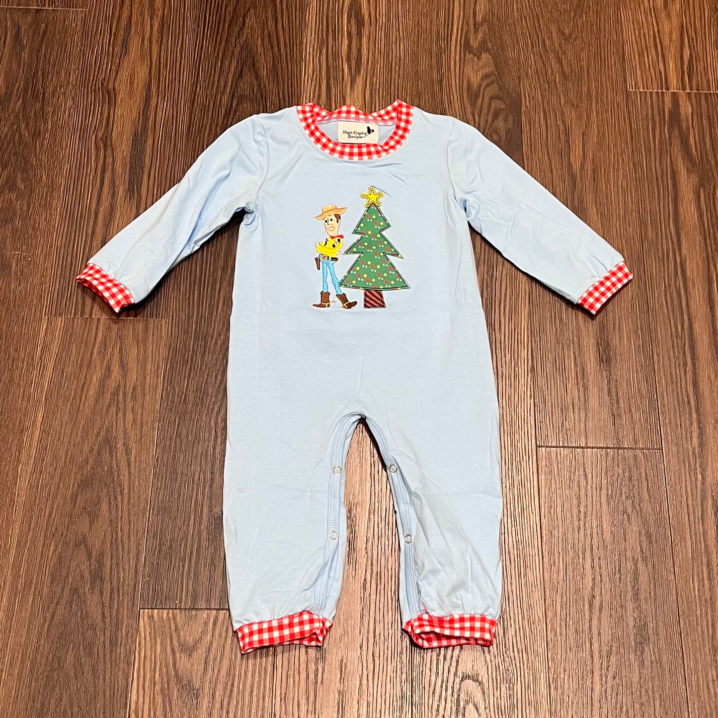 Woody Christmas Appliqué Romper
