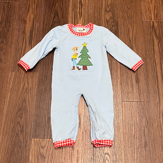 Woody Christmas Appliqué Romper