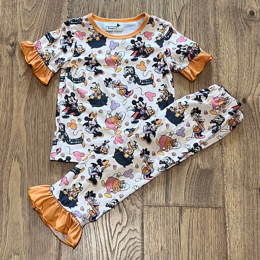 Mouse and Friends Halloween Girl Pajamas