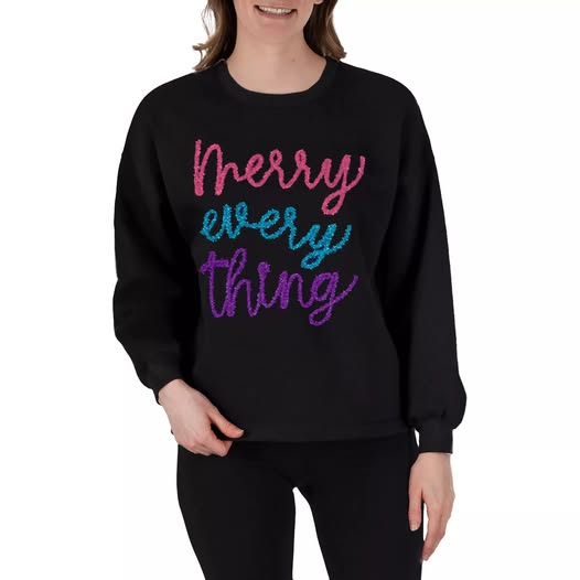 Tinsel Merry Every Thing Sweatshirt