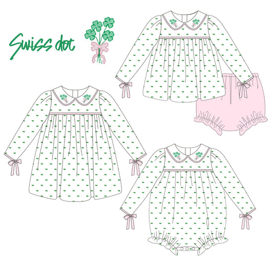 Swiss Dot and Shamrock Embroidered Collection - ETA late January