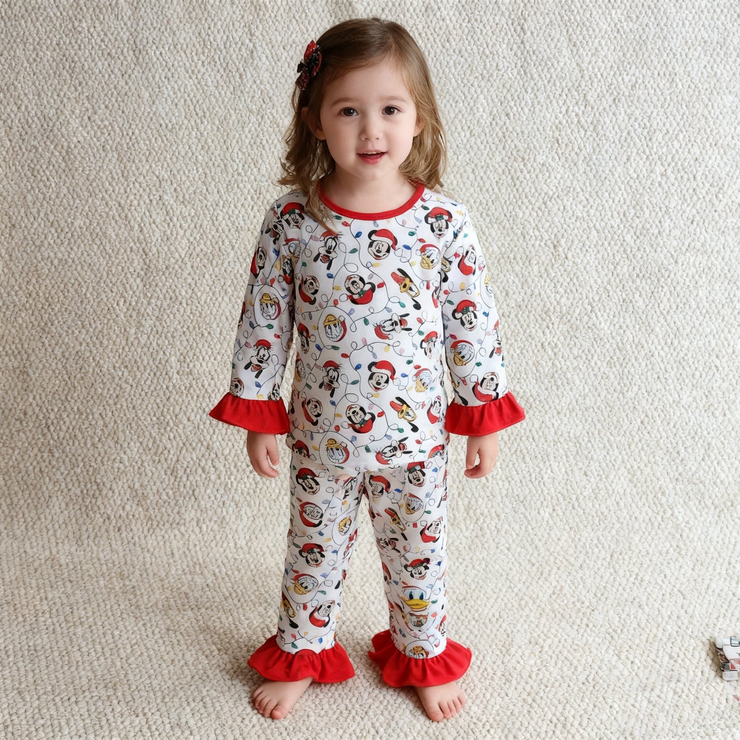 Christmas Characters Girl Pajamas Set