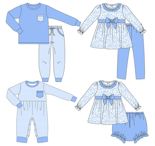 Blue Stripes and Floral Collection - ETA late January