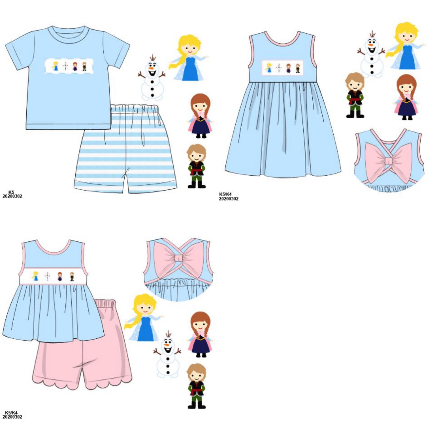 Frozen Smocked Collection PO58 - ETA mid June