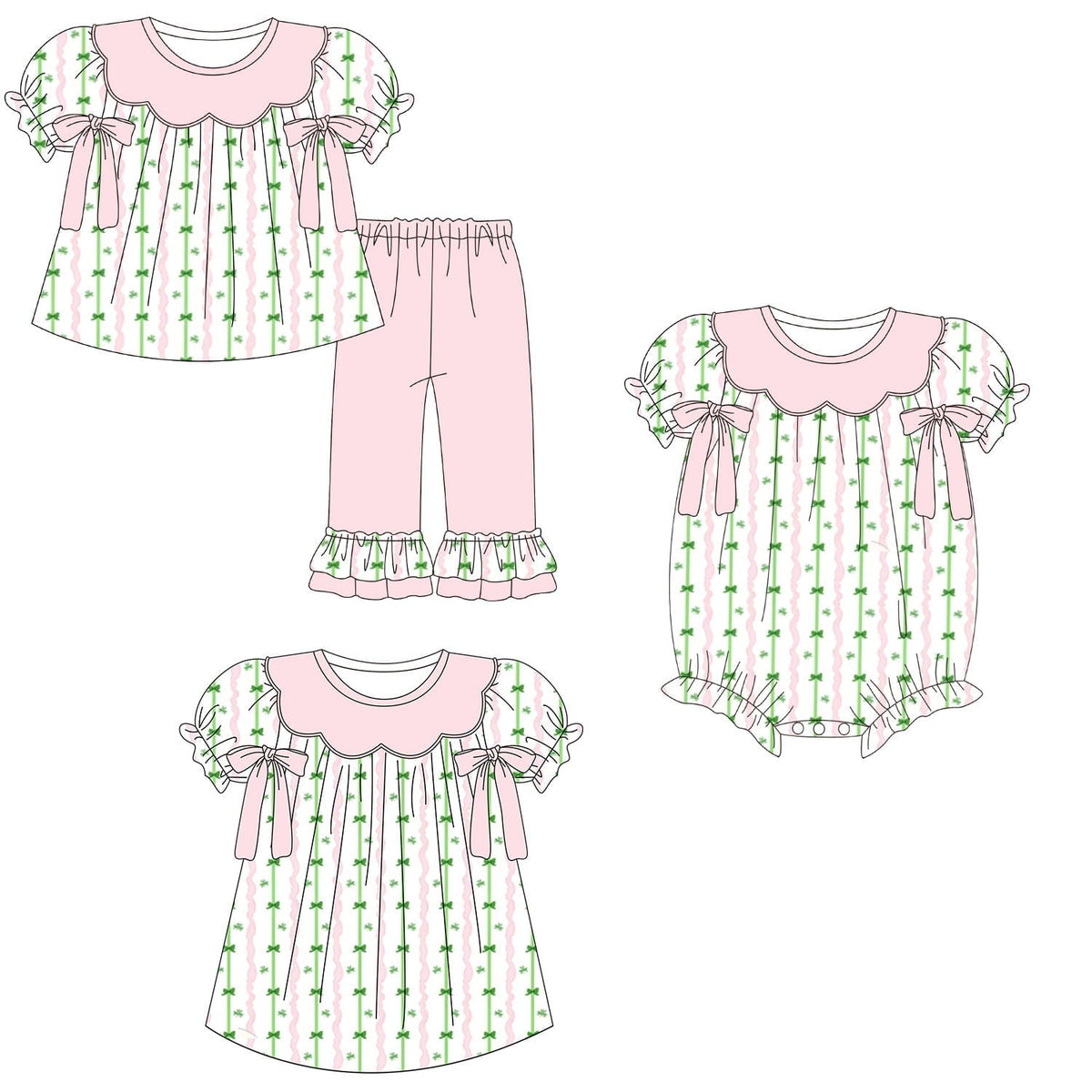 Shamrock, Bows and Stripes Collection - ETA late January