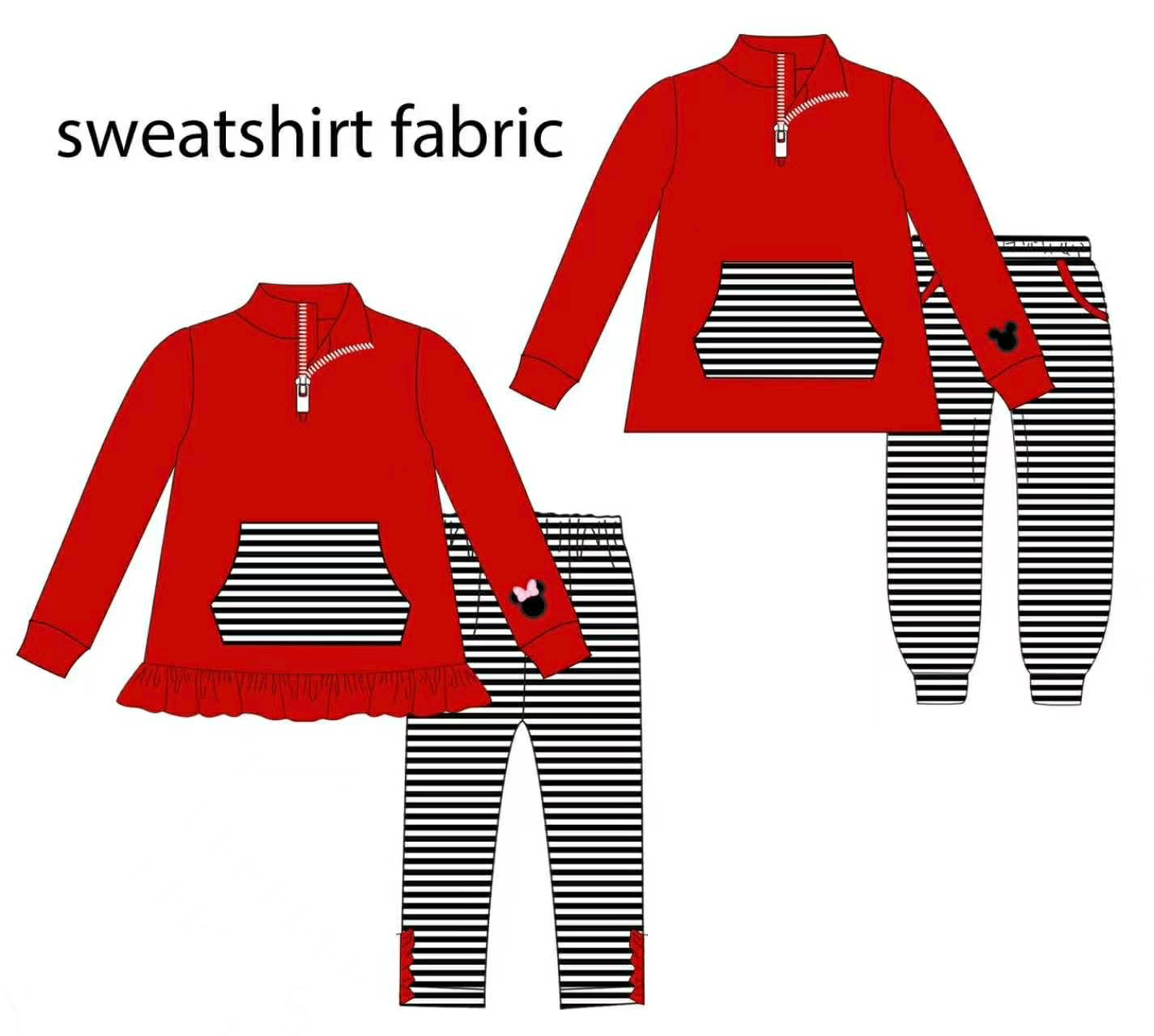 Mouse Embroidered Jogger Sets - ETA late November
