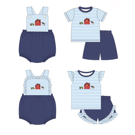 Blue Stripes Farm Appliqué Collection - ETA early January