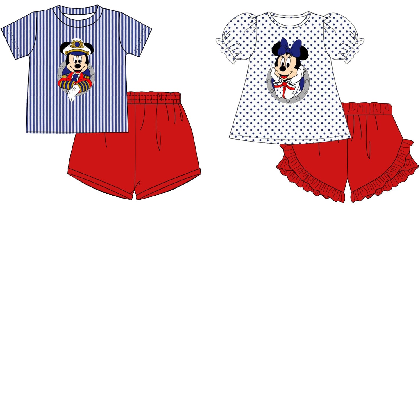 Cruise Mouse Appliqué Sets - ETA mid August