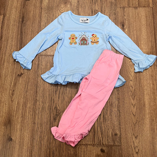 Gingerbread Appliqué Girl Set