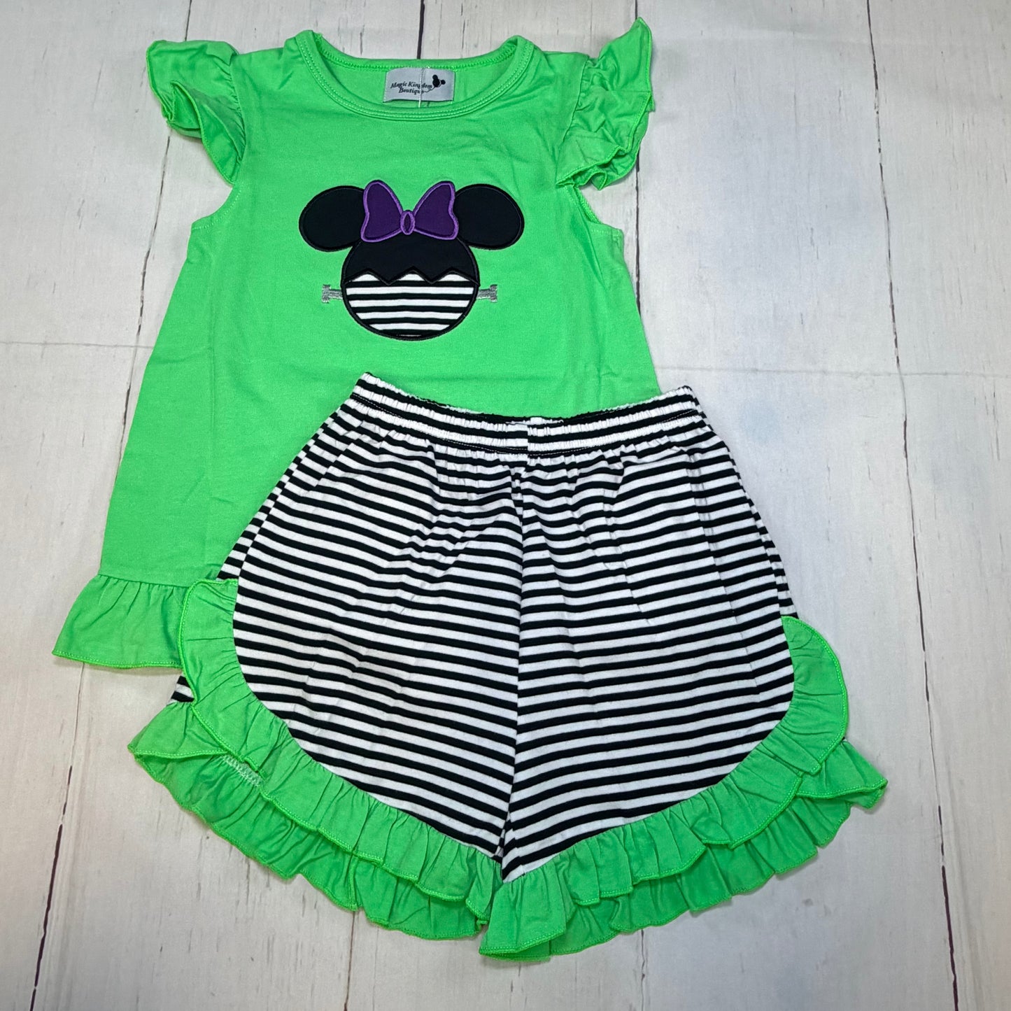 Franken Mouse Appliqué Girl Set