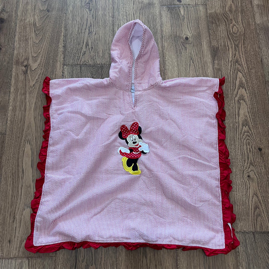 Mouse Appliqué Hooded Towel - With Ruffles