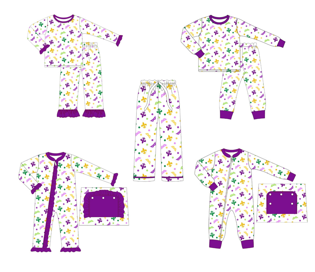Mardi Gras Pajamas - ETA late January