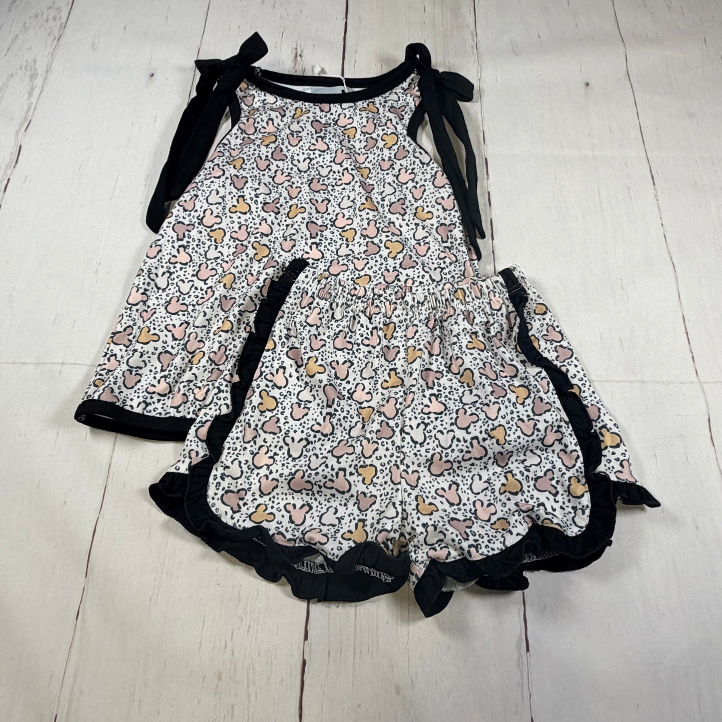 Cheetah Mouse Girl Short Set