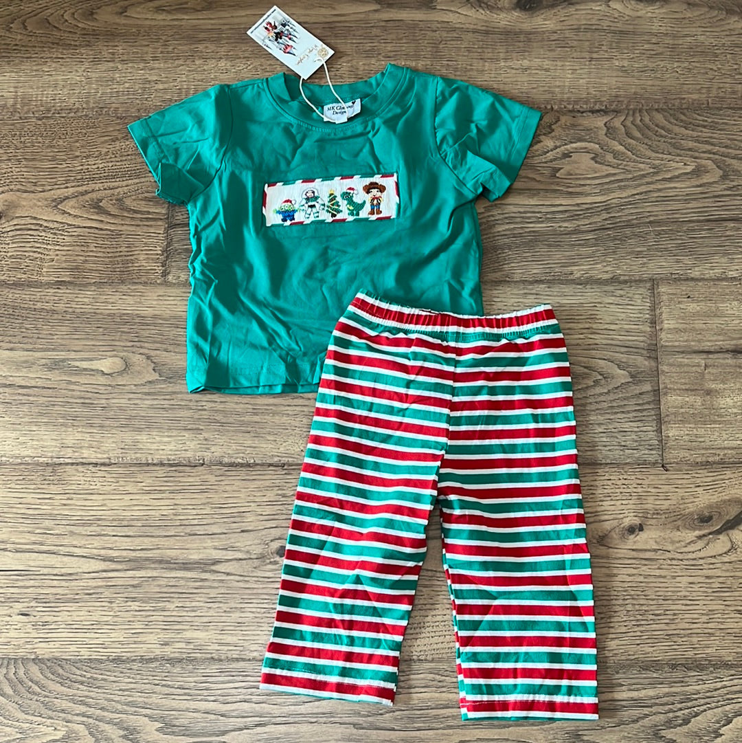 Toy Story Christmas Smocked Boy Set PO55
