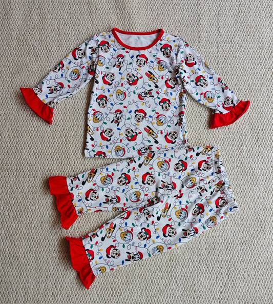 Christmas Characters Girl Pajamas Set