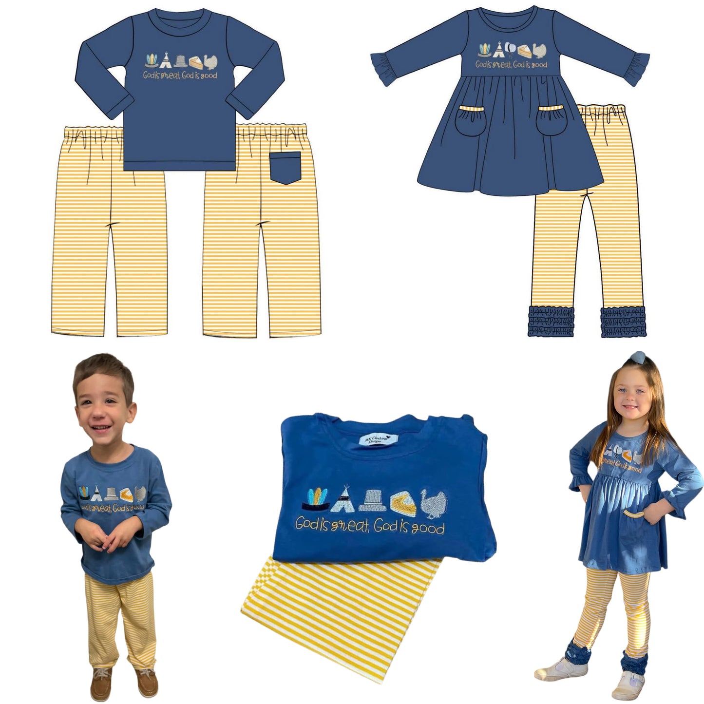 God Is Good Embroidered Sets - ETA early September