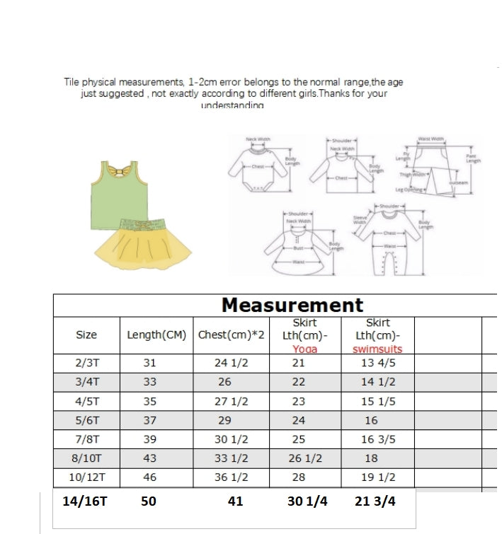 Character Skort Sets