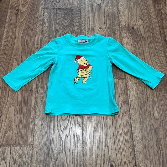 Pooh Christmas Appliqué Boy Shirt