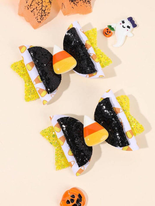 Candy Corn Bows