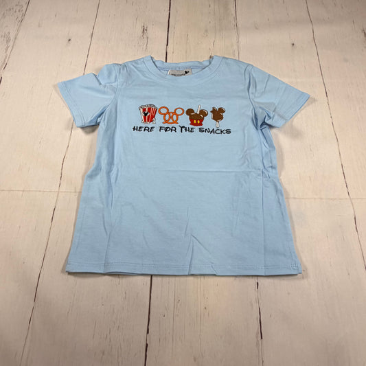 Here For The Park Snacks Embroidered Boy Shirt