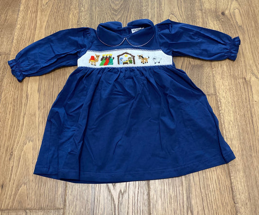 Nativity Smocked Dress PO48