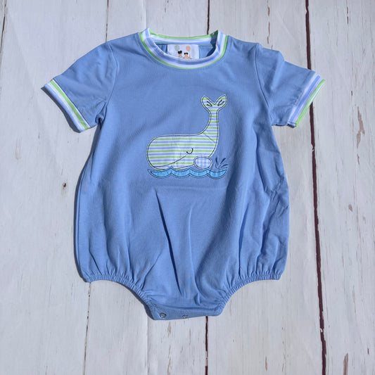 Whale Embroidered Bubble