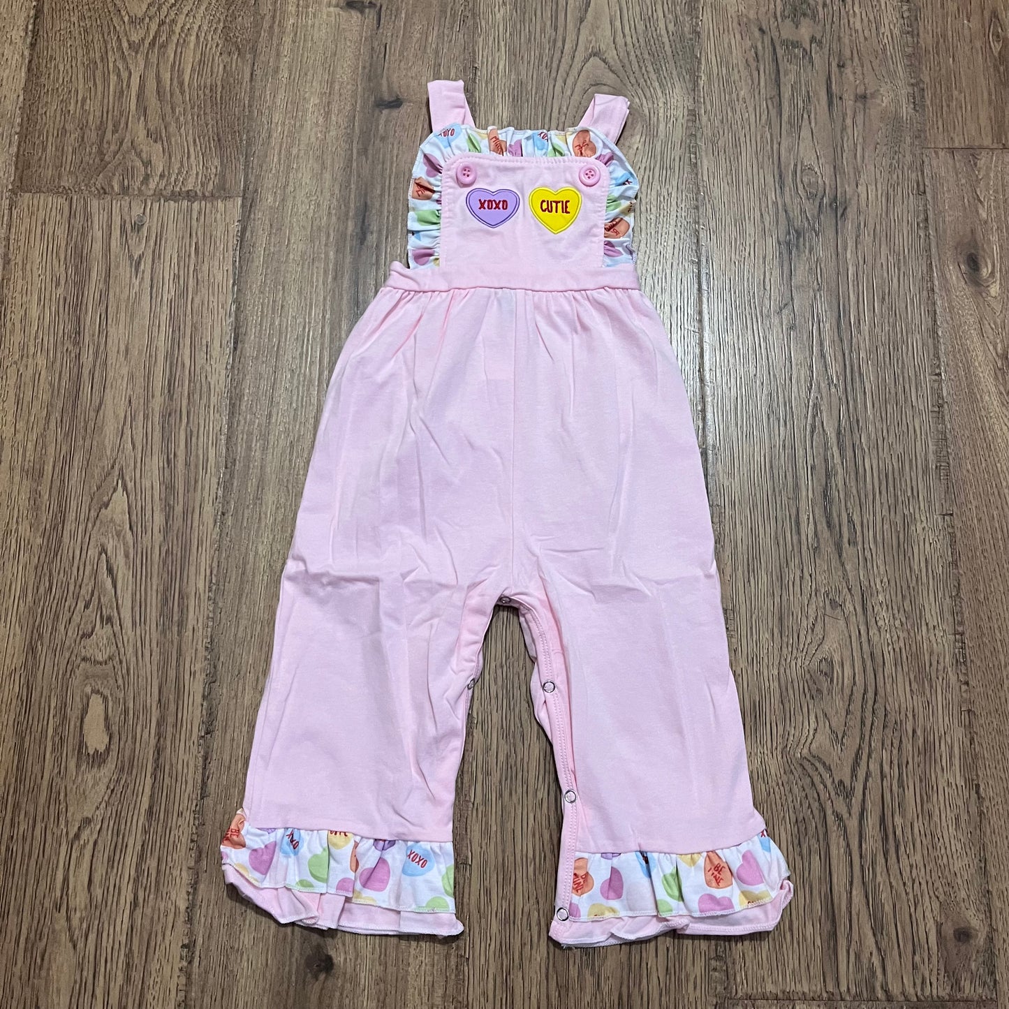Candy Hearts Appliqué Jumper