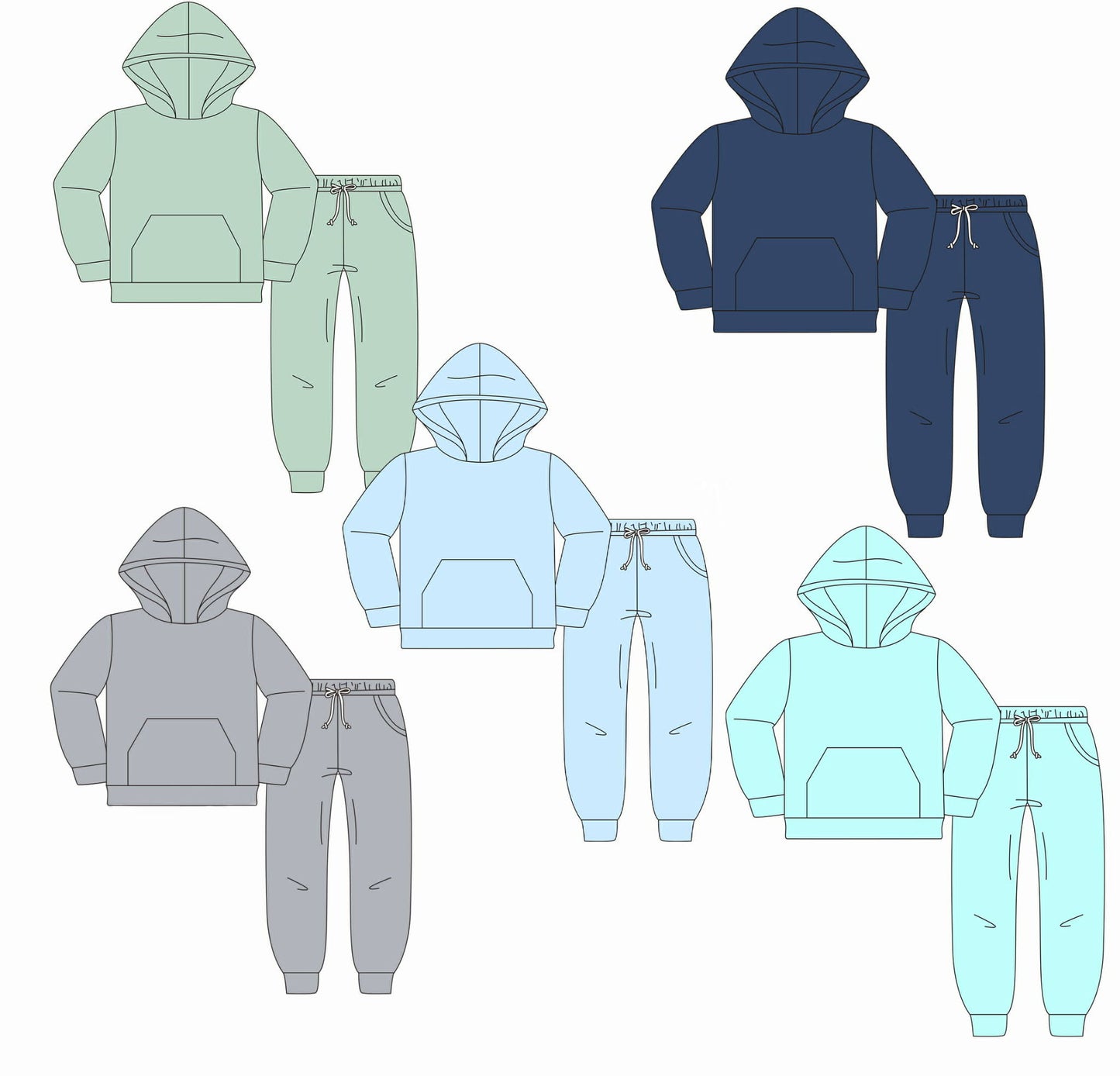Hooded Jogger Boy Sets - ETA late November