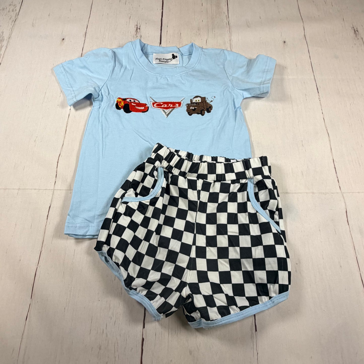 Lightning McQueen Embroidered Boy Set