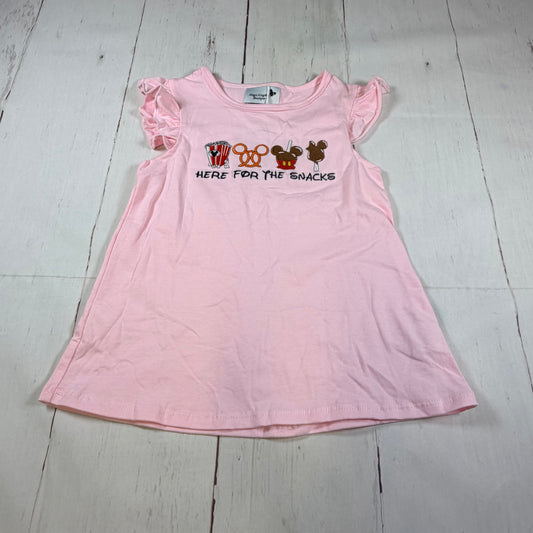 Here For The Park Snacks Embroidered Girl Shirt