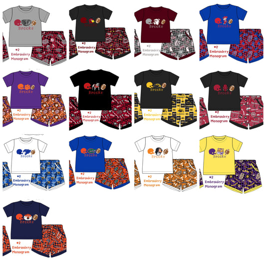 Collegiate Embroidered Boy Sets (WITH personalization) - ETA early July