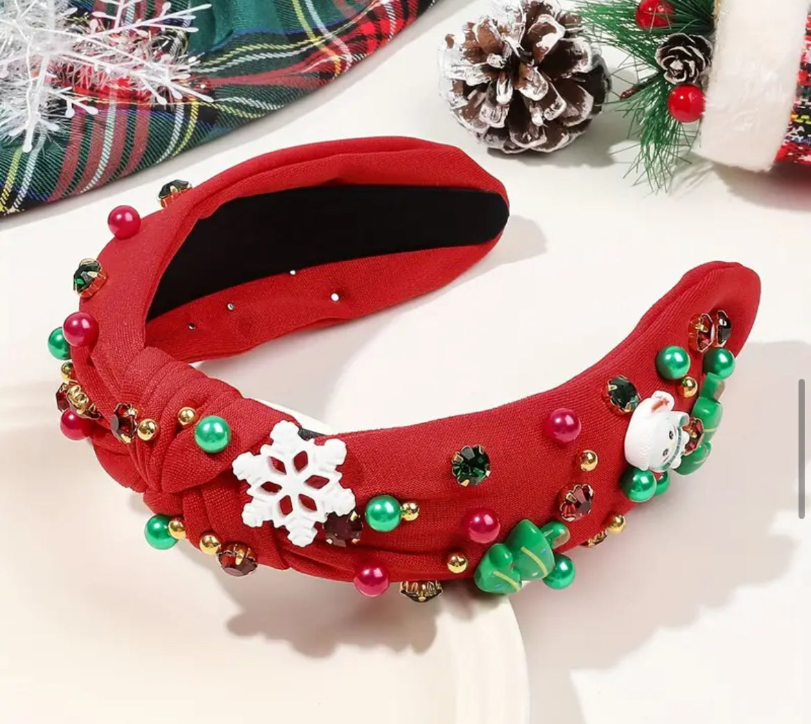 Winter Beaded Headband