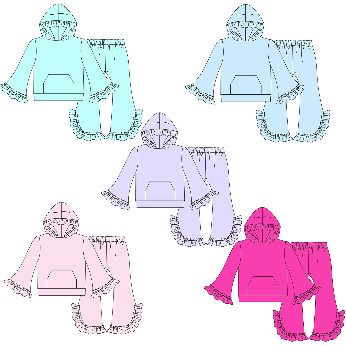 Hooded Jogger Girl Sets - ETA late November
