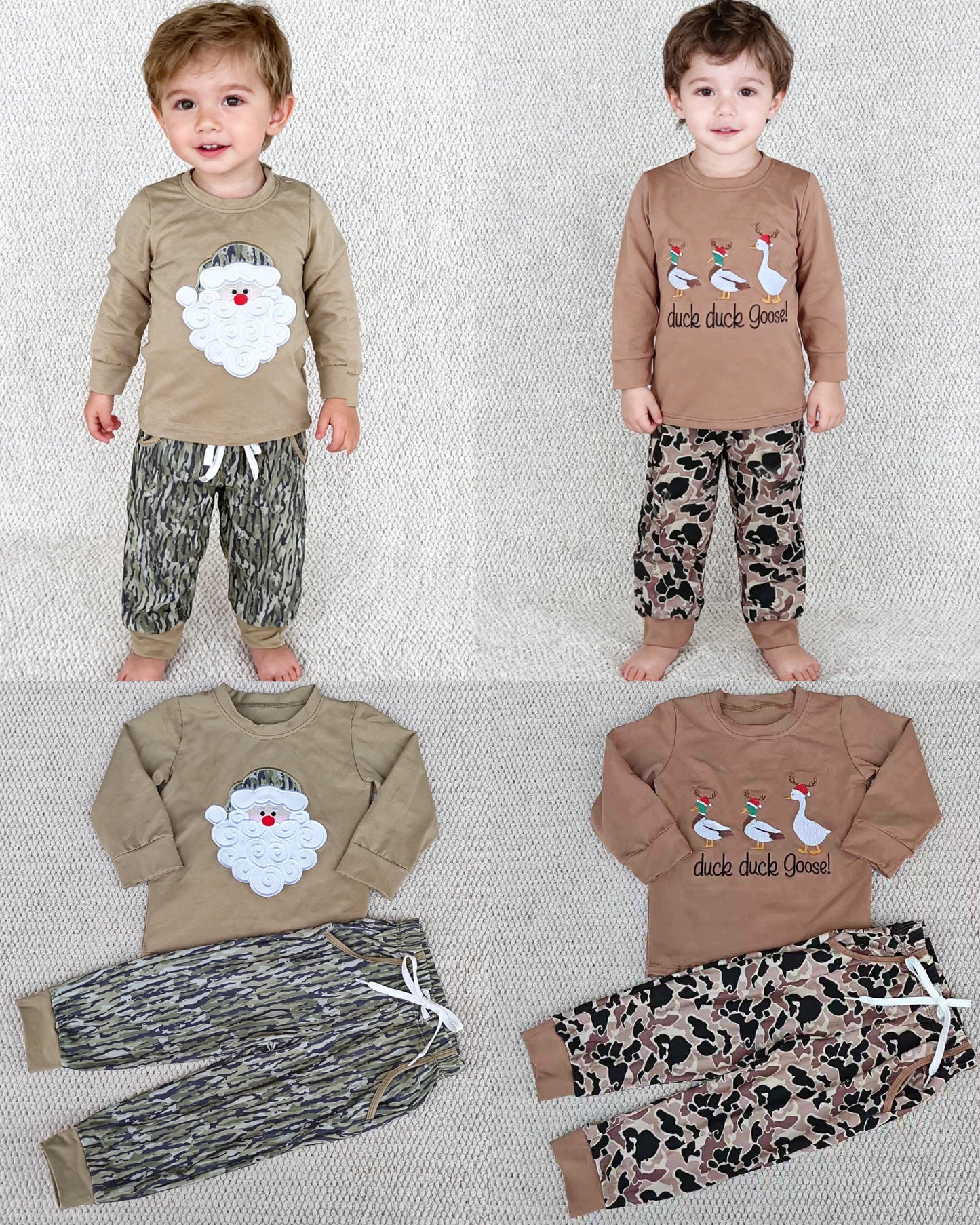 Christmas Camo Embroidered Sets - ETA early November