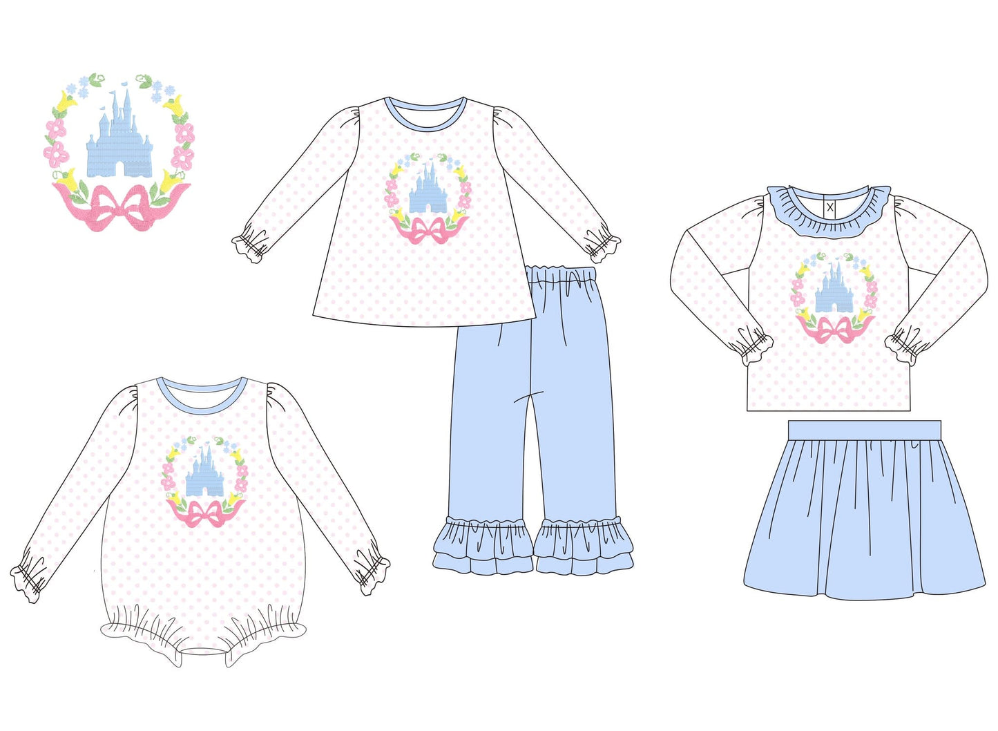 Castle Embroidered Collection - ETA early October