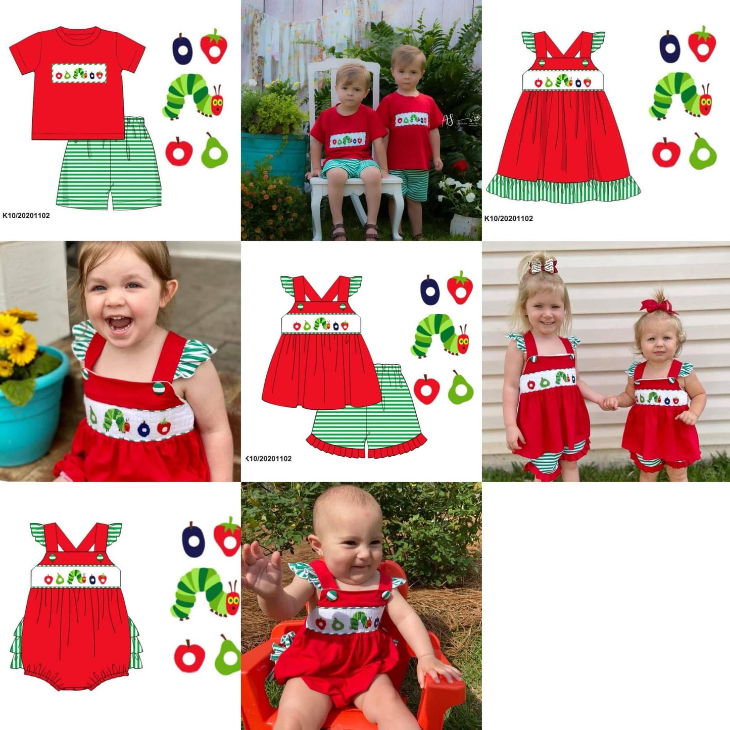 Very Hungry Caterpillar Smocked Collection PO58 - ETA mid June