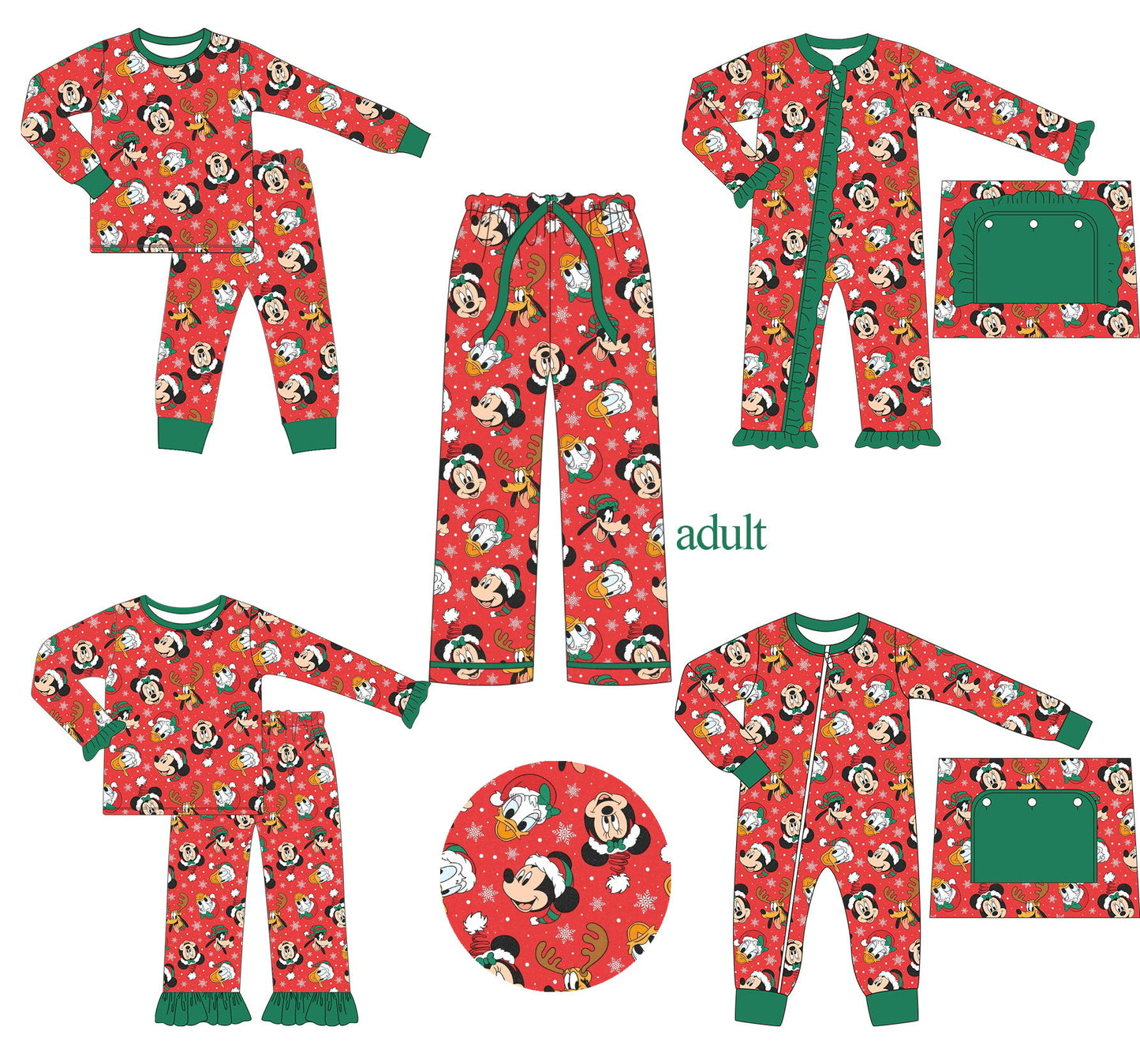 Mouse Christmas Mashup Pajamas - ETA early December