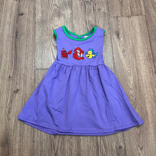 Little Mermaid Appliqué Dress